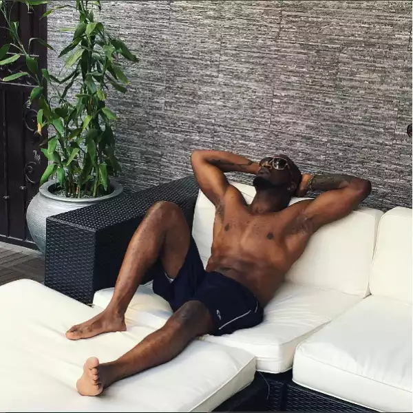 Photos: Peter Okoye shows off his ripped body